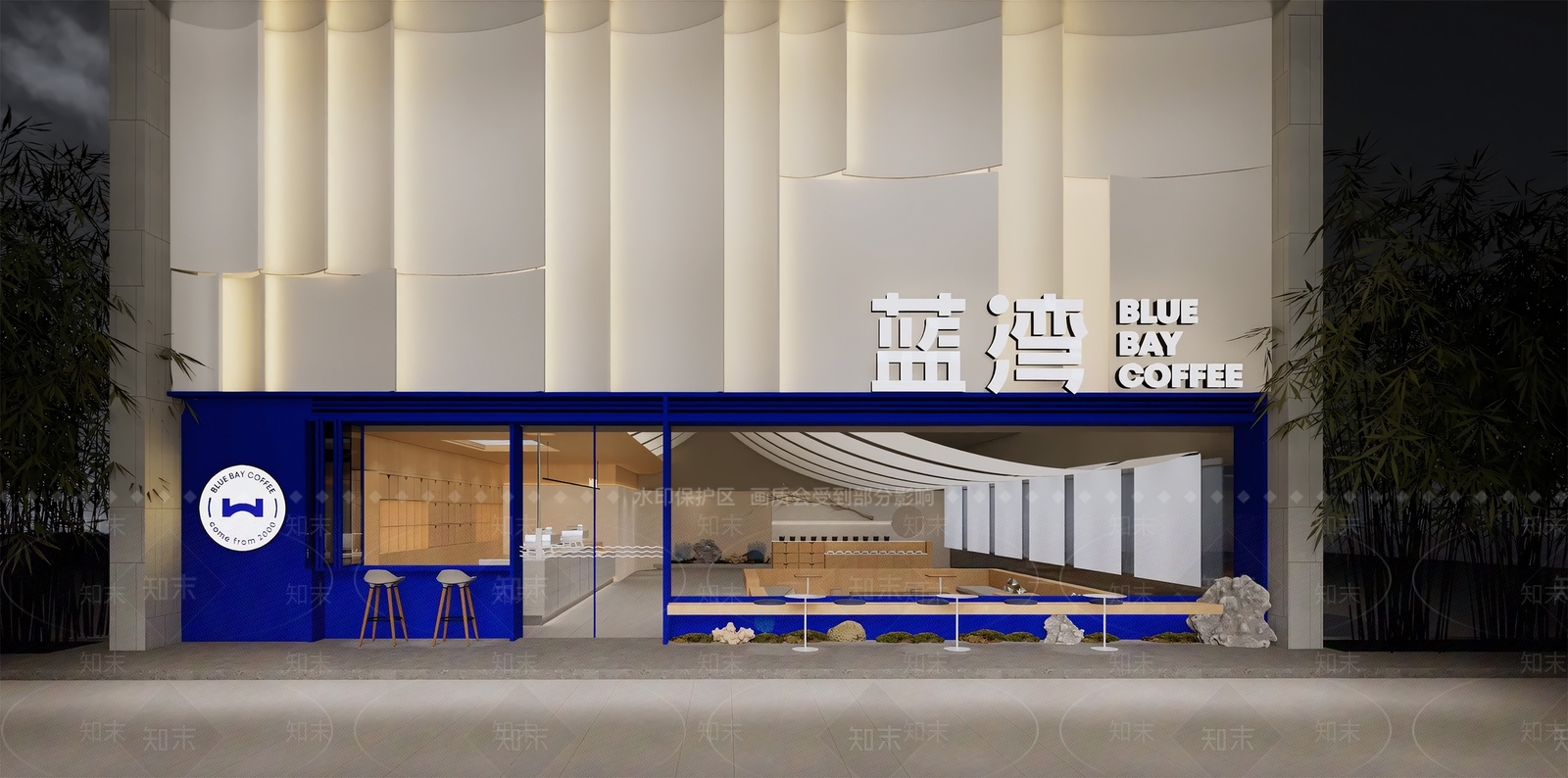 现代新中式奶茶店SU模型下载【ID:1191296526】