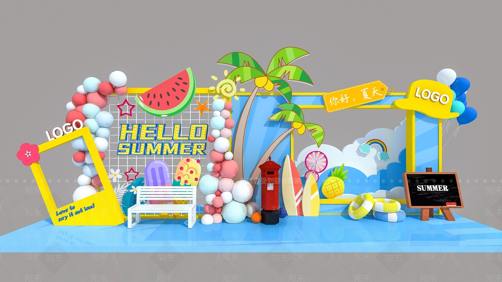 现代橱窗3D模型下载【ID:1191300990】