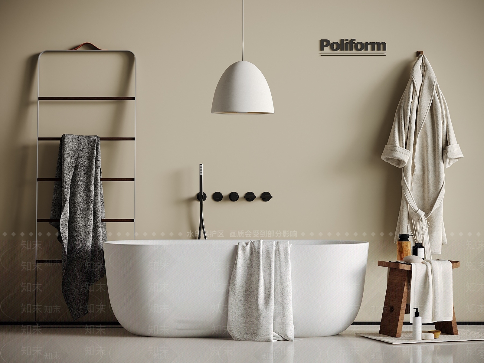 浴缸3D模型下载【ID:1191303371】