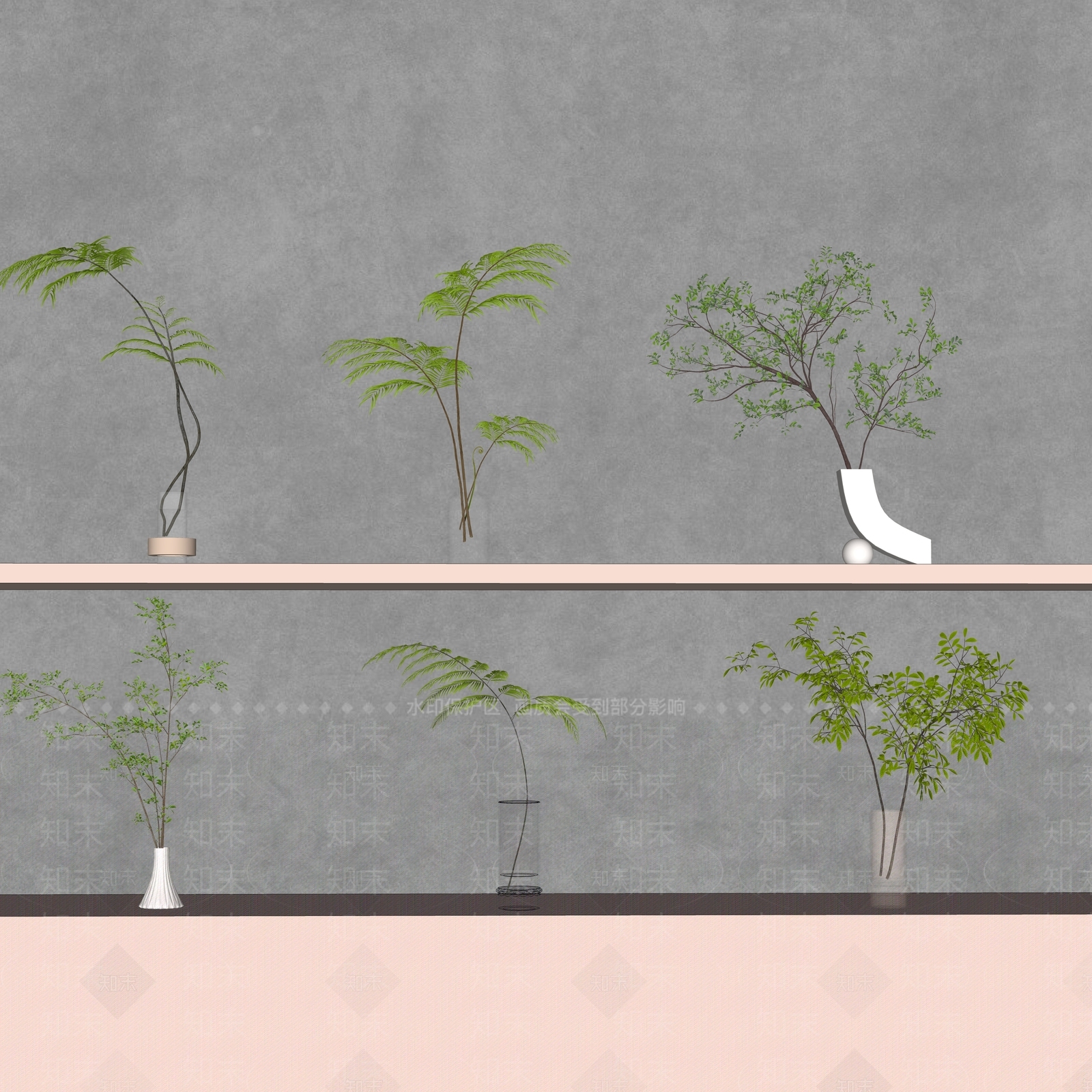 水生植物3D模型下载【ID:1191305363】