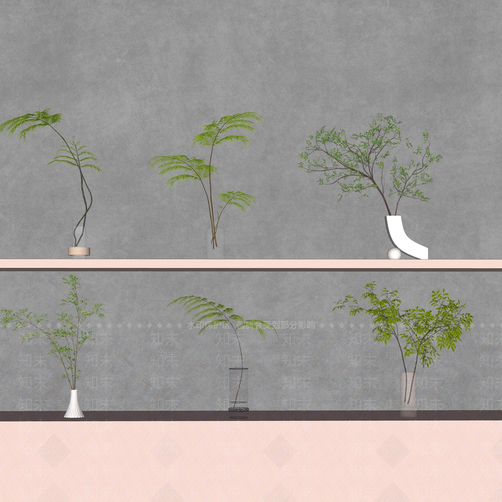 水生植物SU模型下载【ID:1191305488】