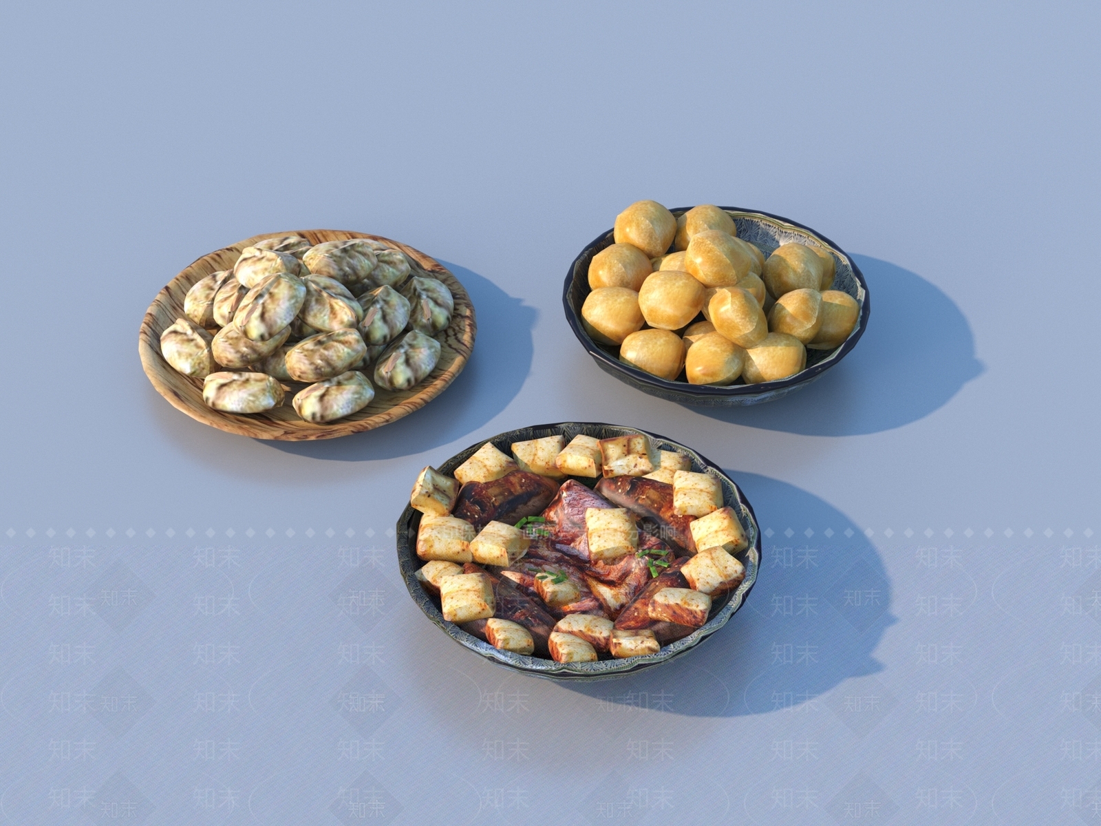 酒水食物3D模型下载【ID:1191305378】