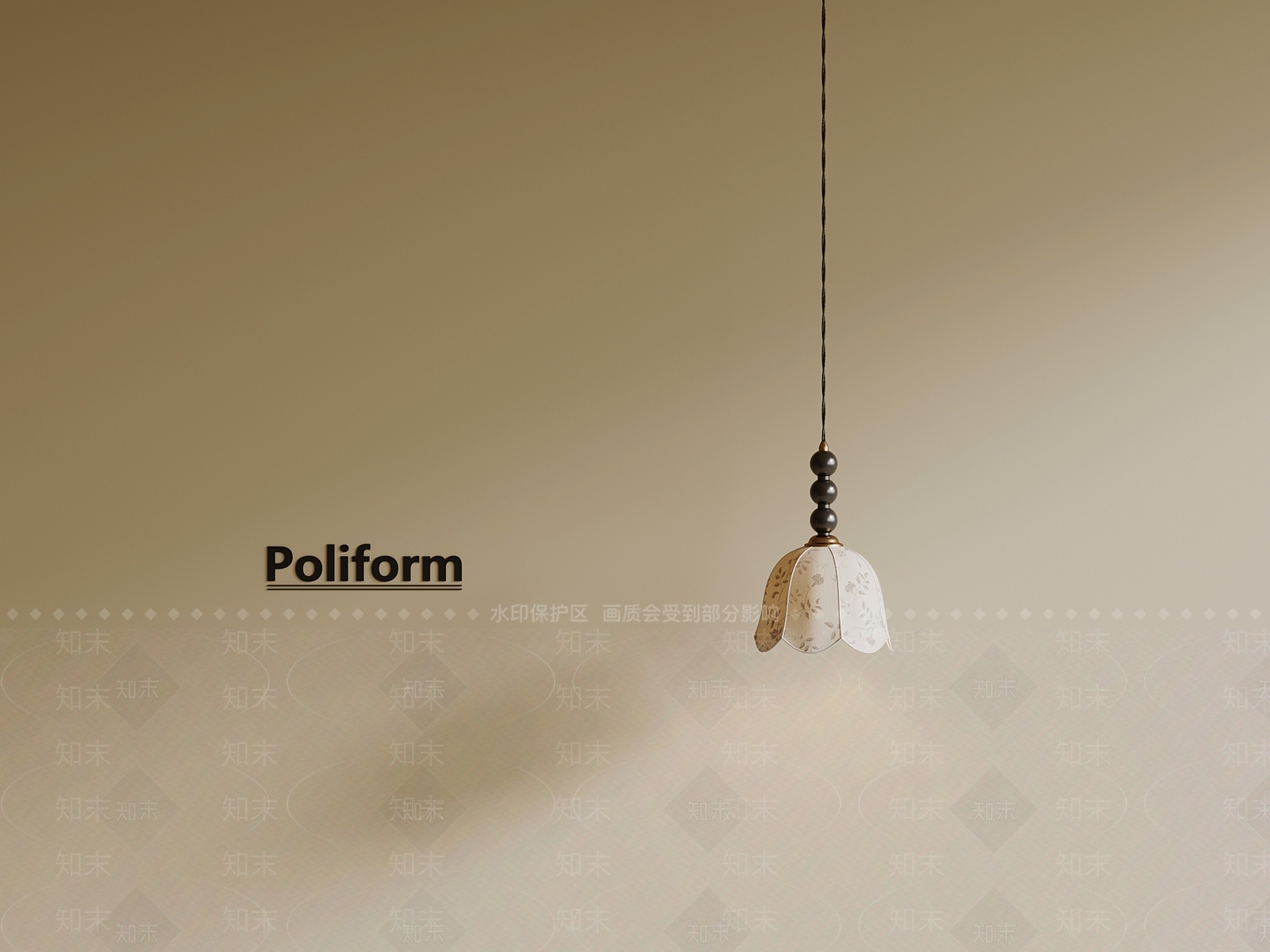 法式复古吊灯3D模型下载【ID:1191310693】