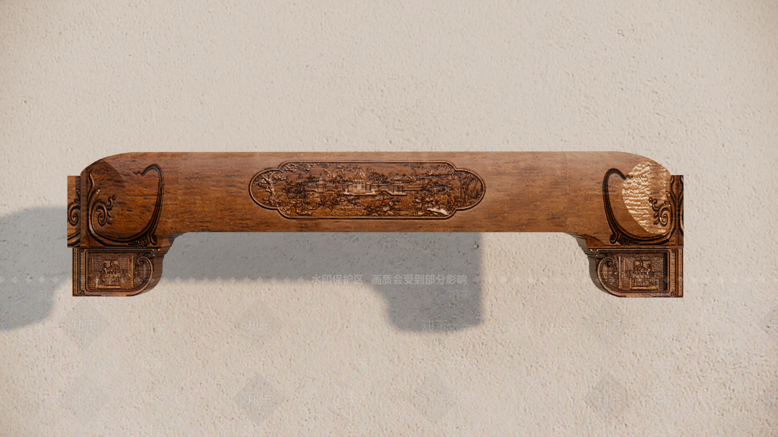 中式古建筑SU模型下载【ID:1191311743】