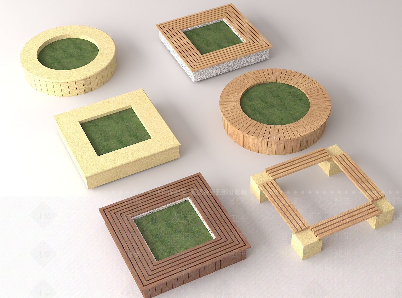 树池3D模型下载【ID:1191315754】