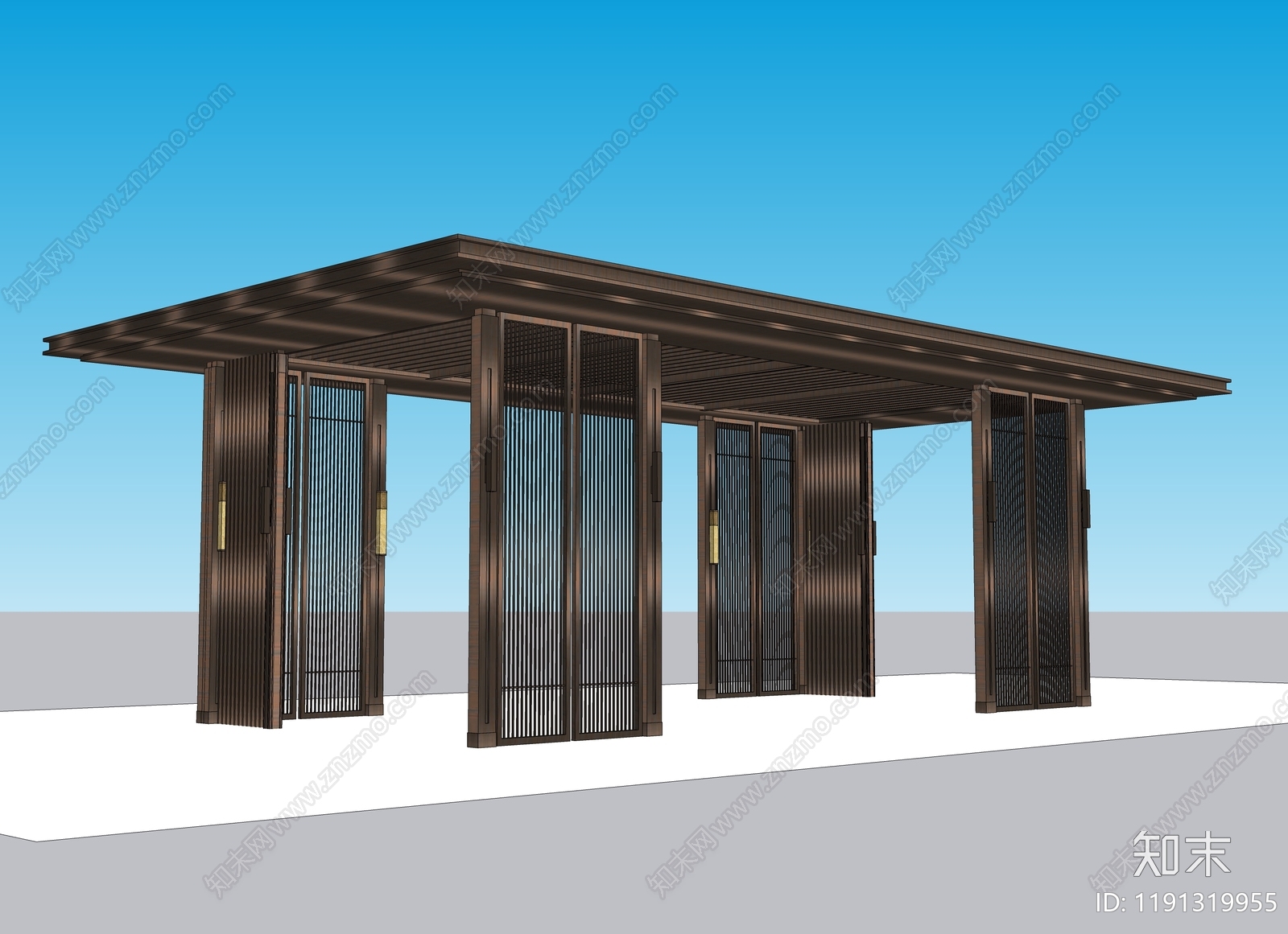 示范区景观cad施工图下载【ID:1191319955】
