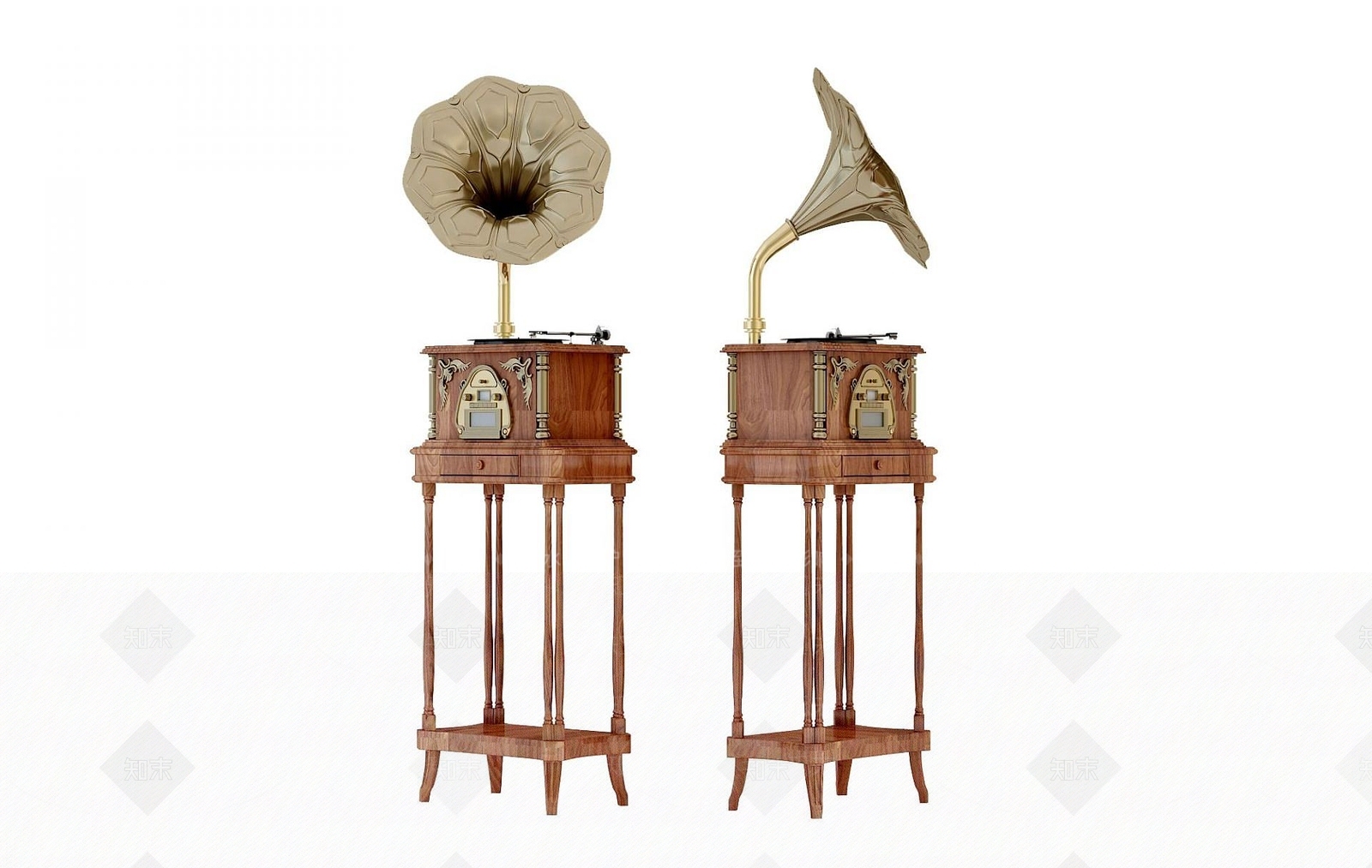 现代留声机3D模型下载【ID:1191319882】