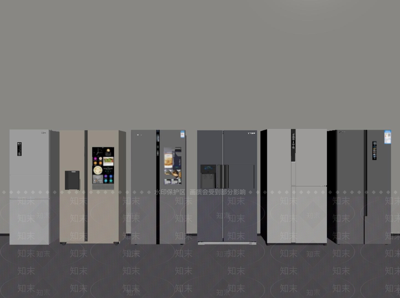 冰箱SU模型下载【ID:1191320041】