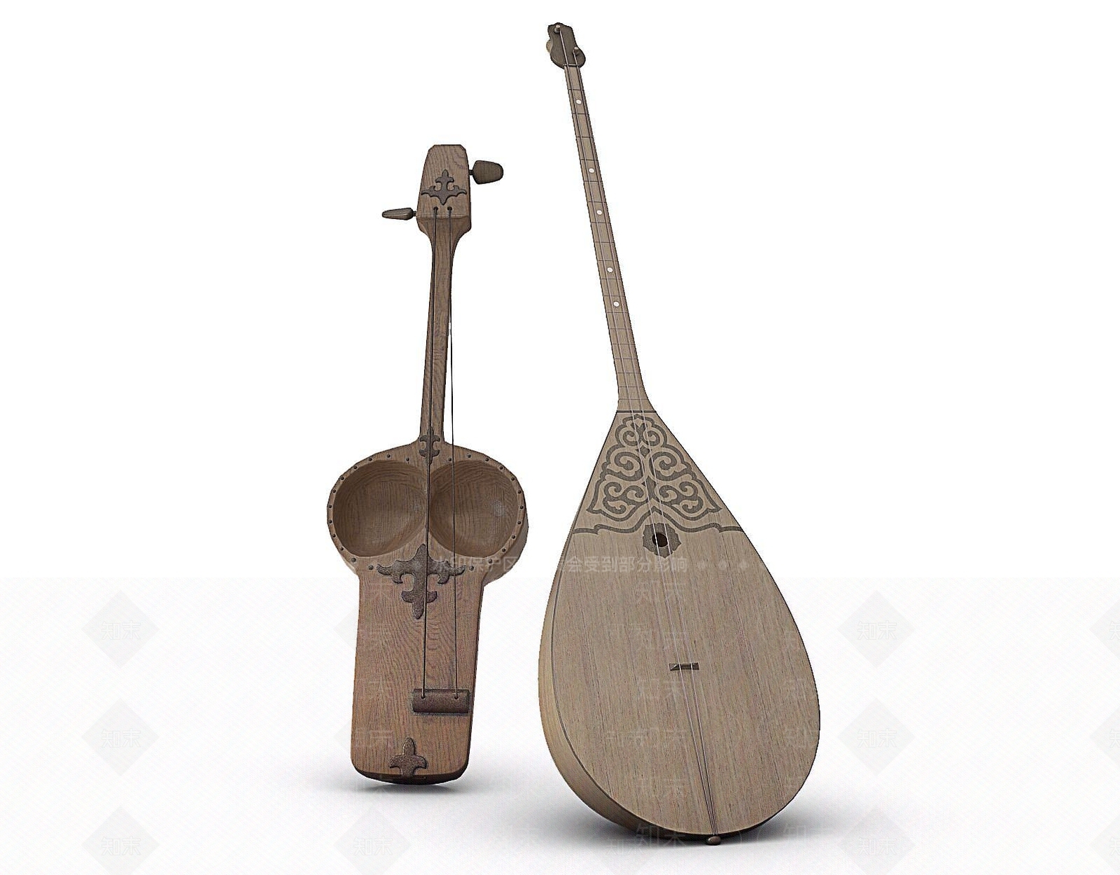 现代乐器琵琶3D模型下载【ID:1191320106】