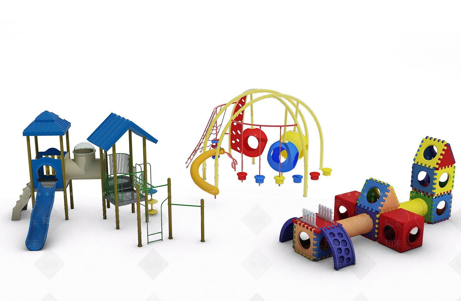 现代游乐场3D模型下载【ID:1191320623】