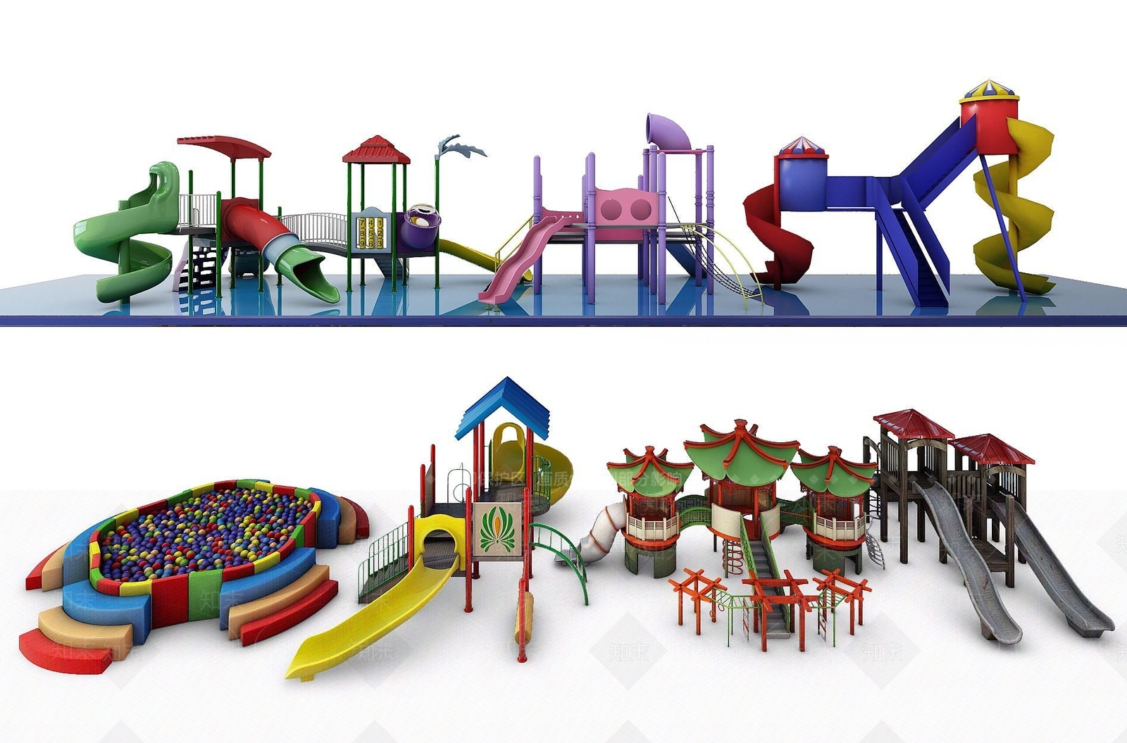 现代游乐场3D模型下载【ID:1191320618】