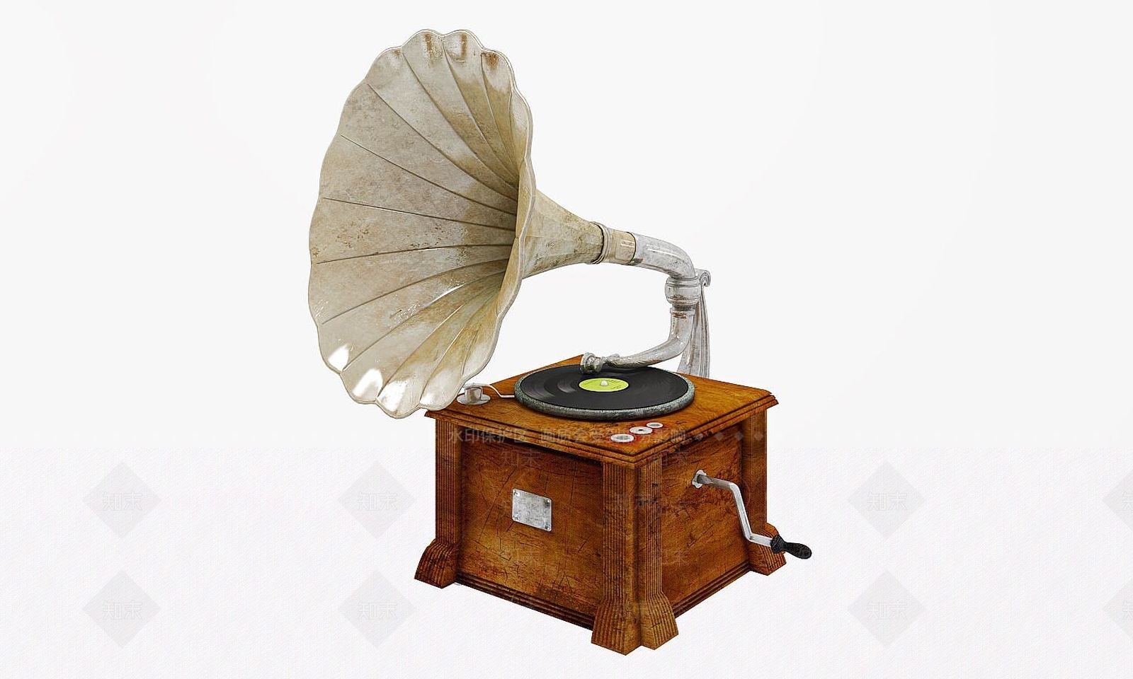 现代留声机3D模型下载【ID:1191458297】