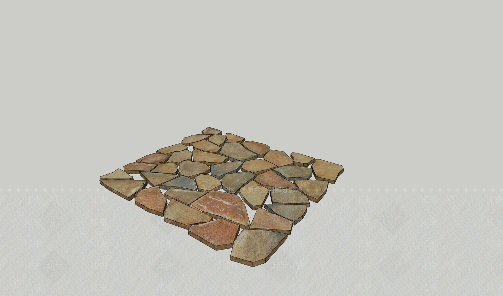 现代石头SU模型下载【ID:1191321388】