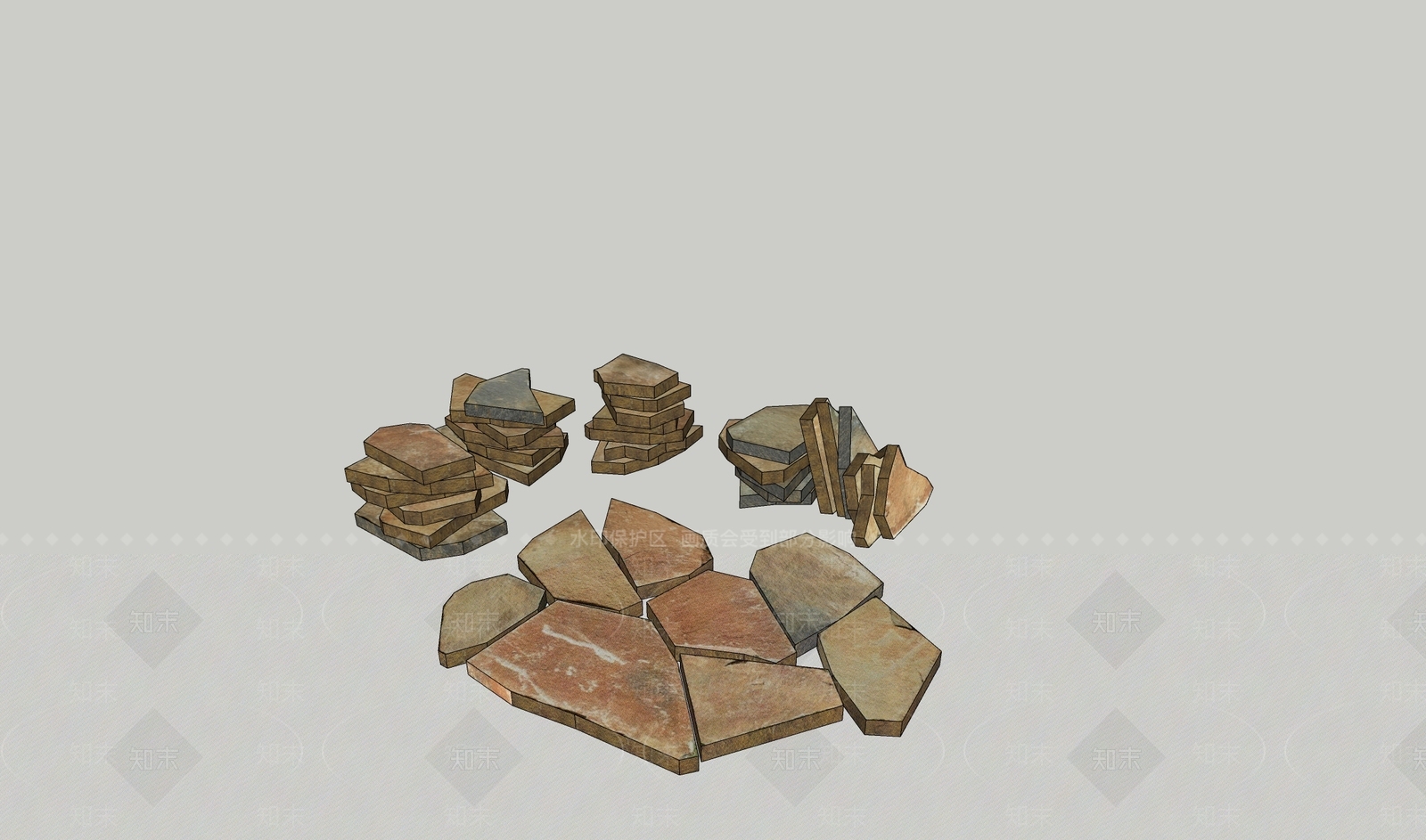 现代石头SU模型下载【ID:1191321414】
