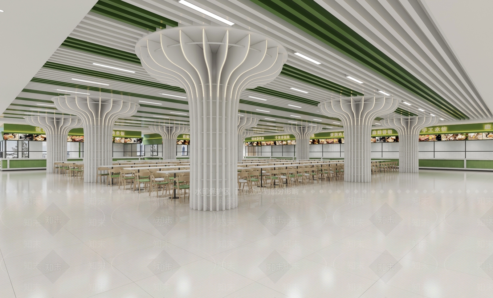 现代食堂3D模型下载【ID:1191321767】