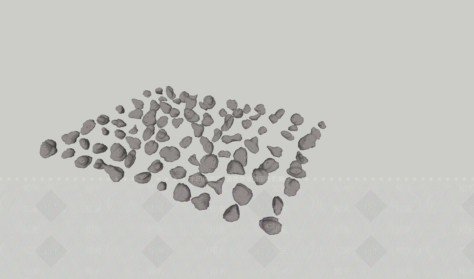 现代石头SU模型下载【ID:1191322579】