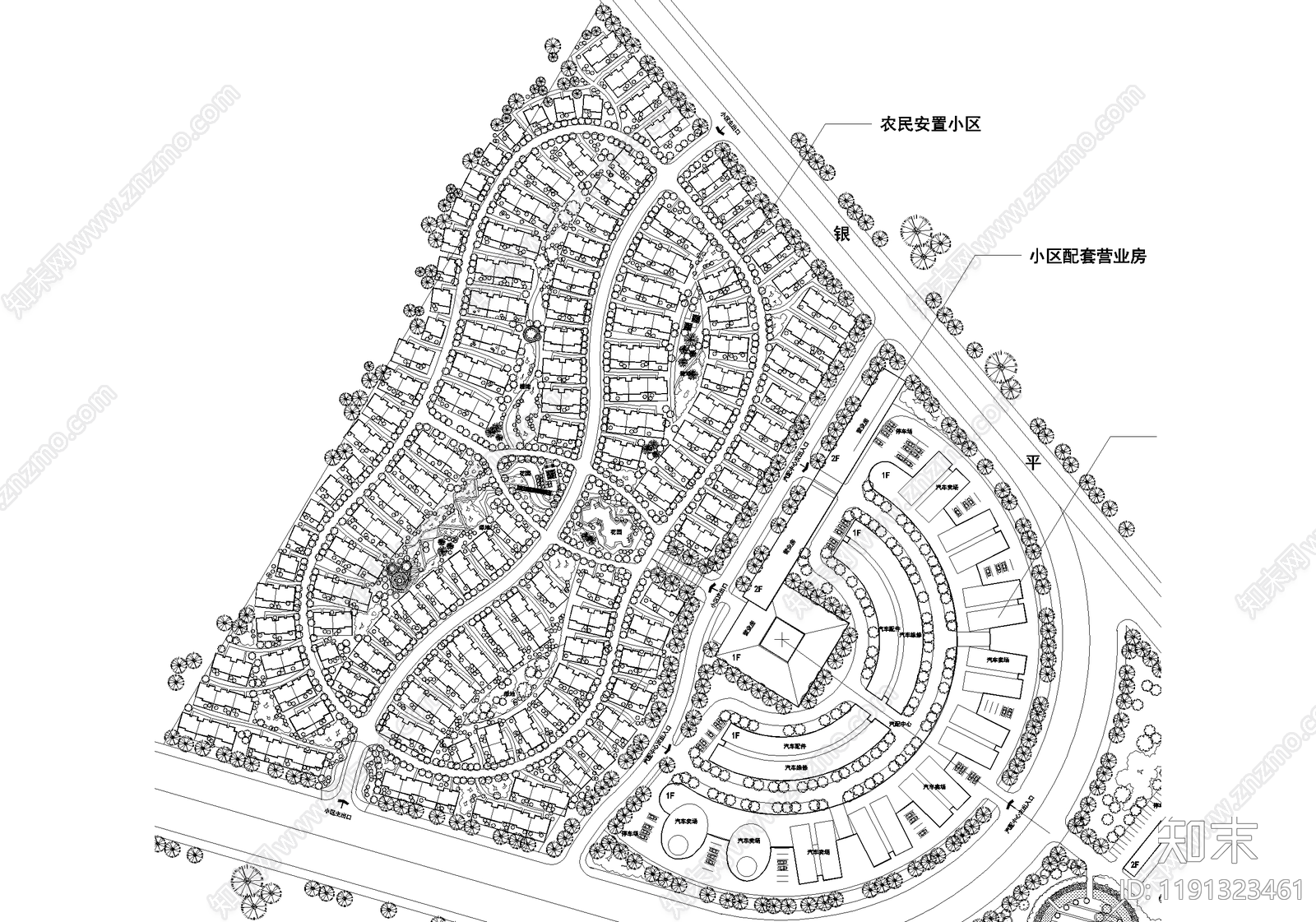 城市规划cad施工图下载【ID:1191323461】