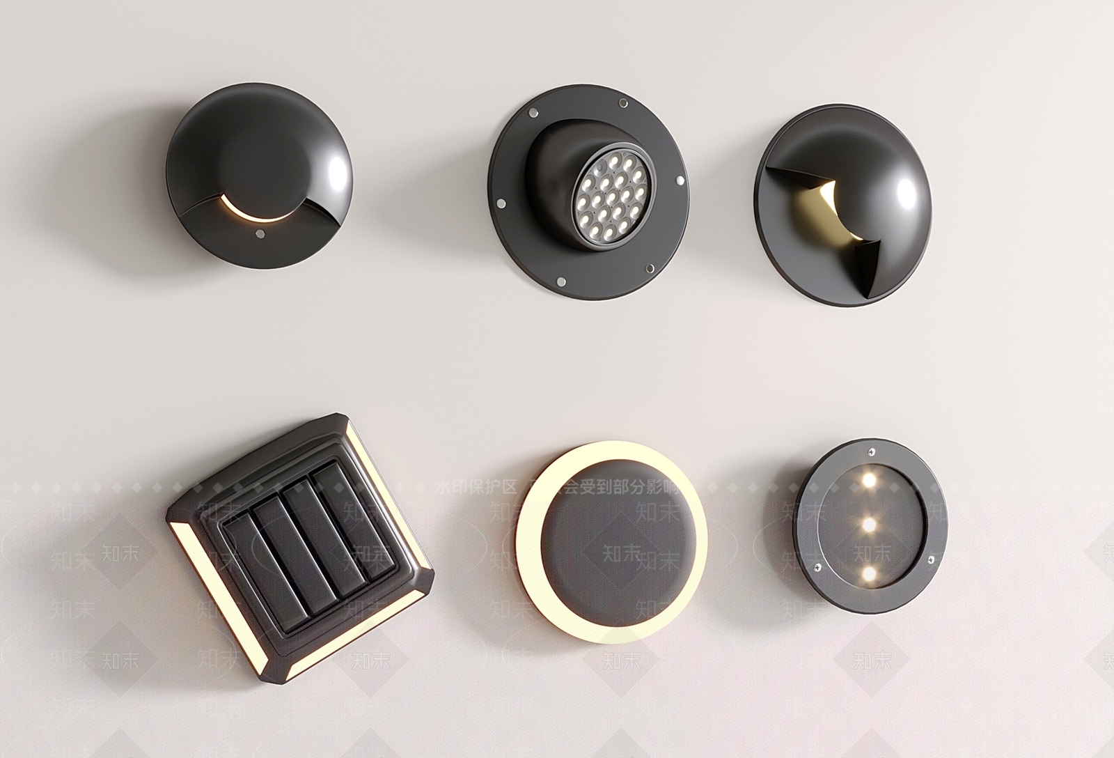 现代路灯SU模型下载【ID:1191324404】