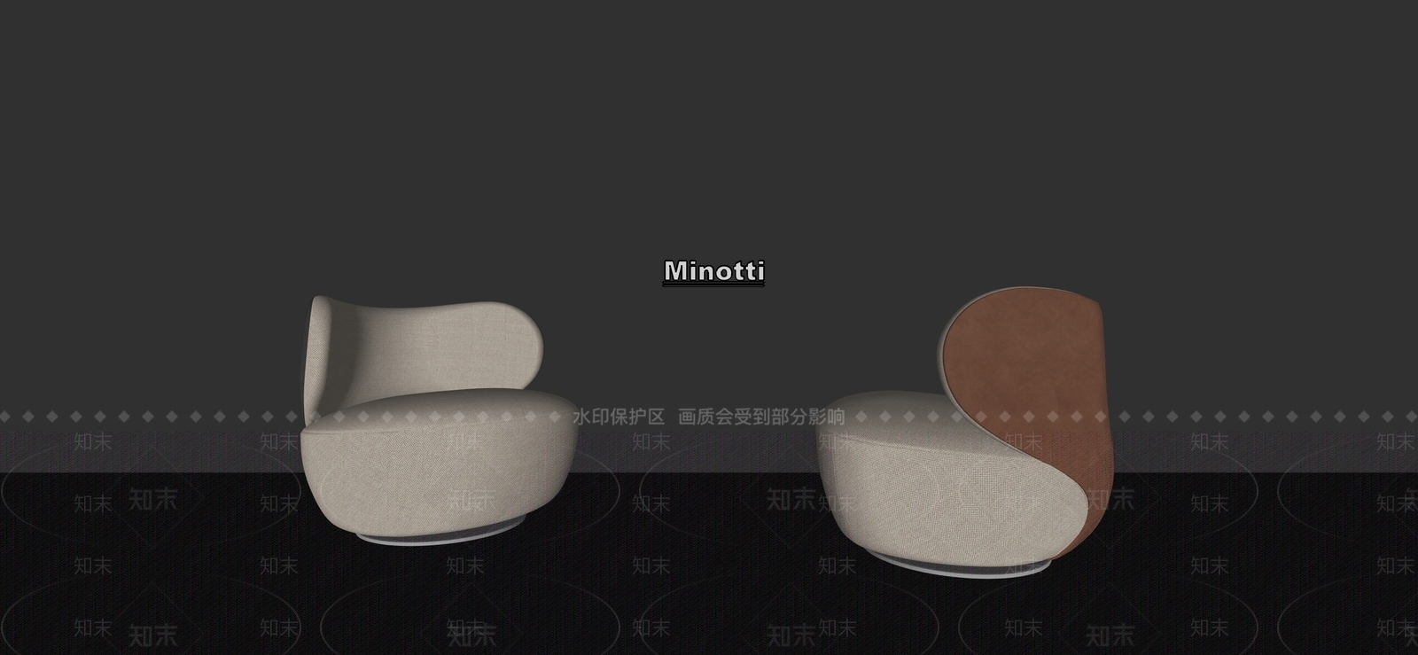现代意式沙发凳SU模型下载【ID:1191327062】