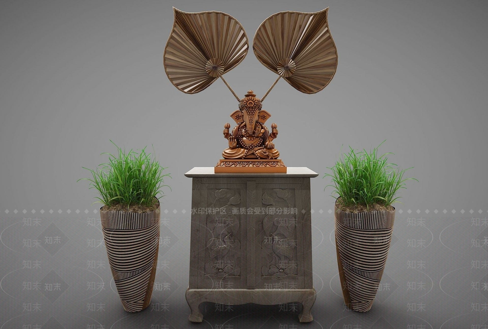 现代风格装饰3D模型下载【ID:1191327621】