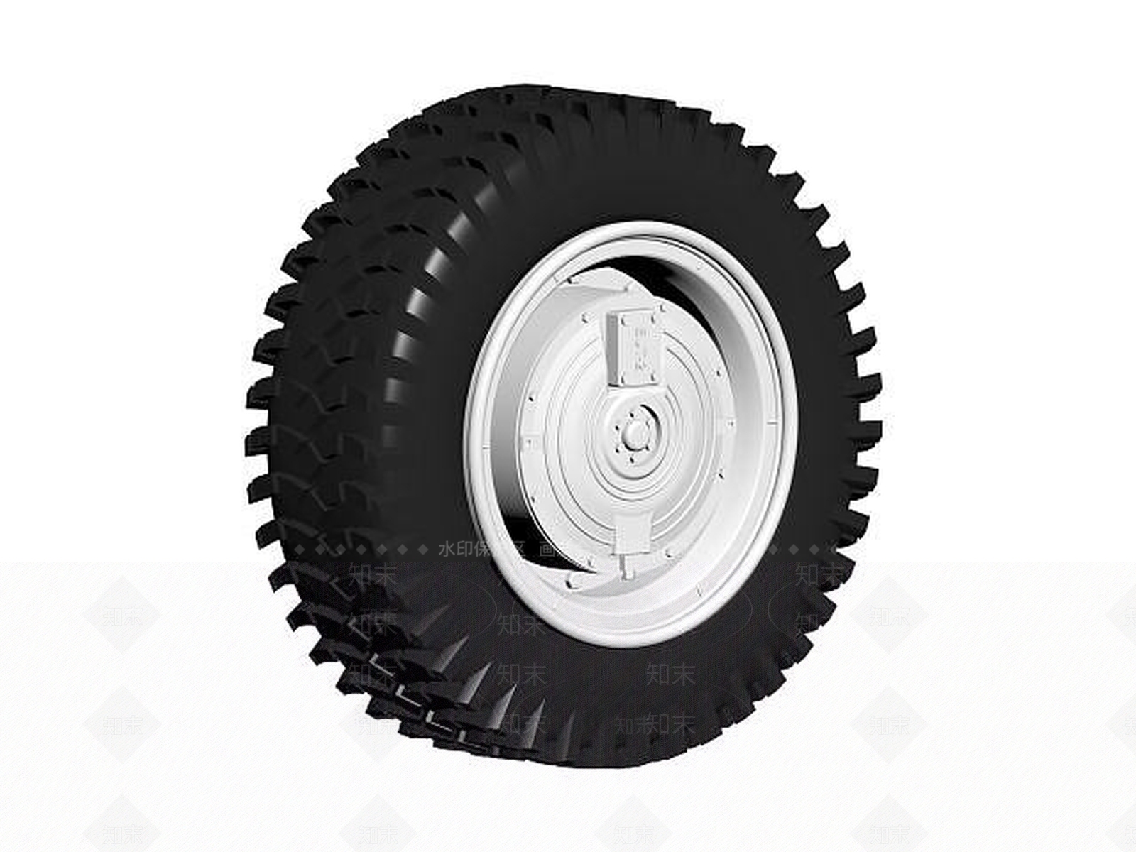 现代轮胎3D模型下载【ID:1191330604】