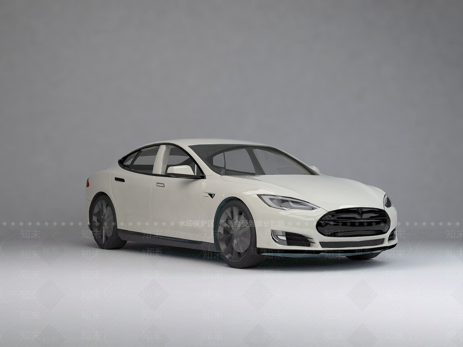 现代特斯拉3D模型下载【ID:1191330887】
