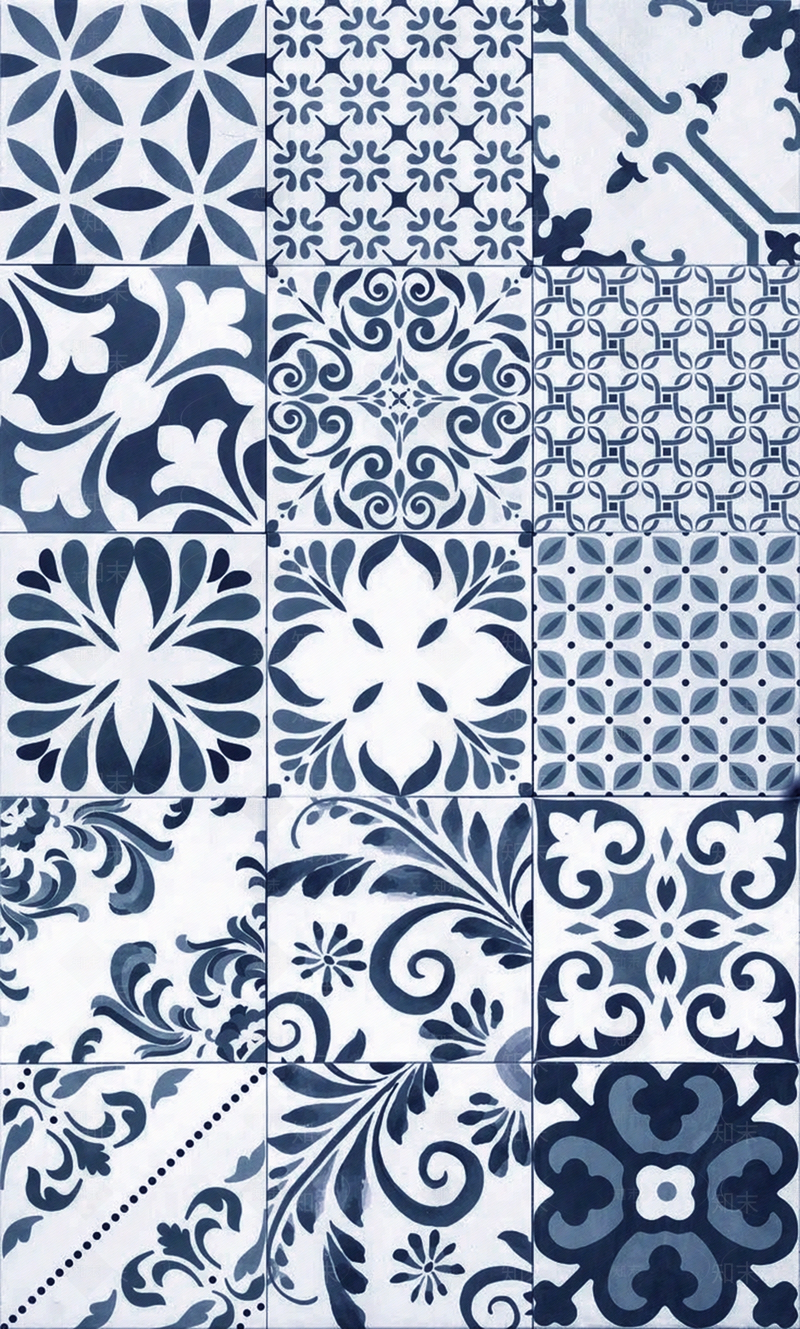 新中式法式花纹砖贴图下载【ID:1191332733】