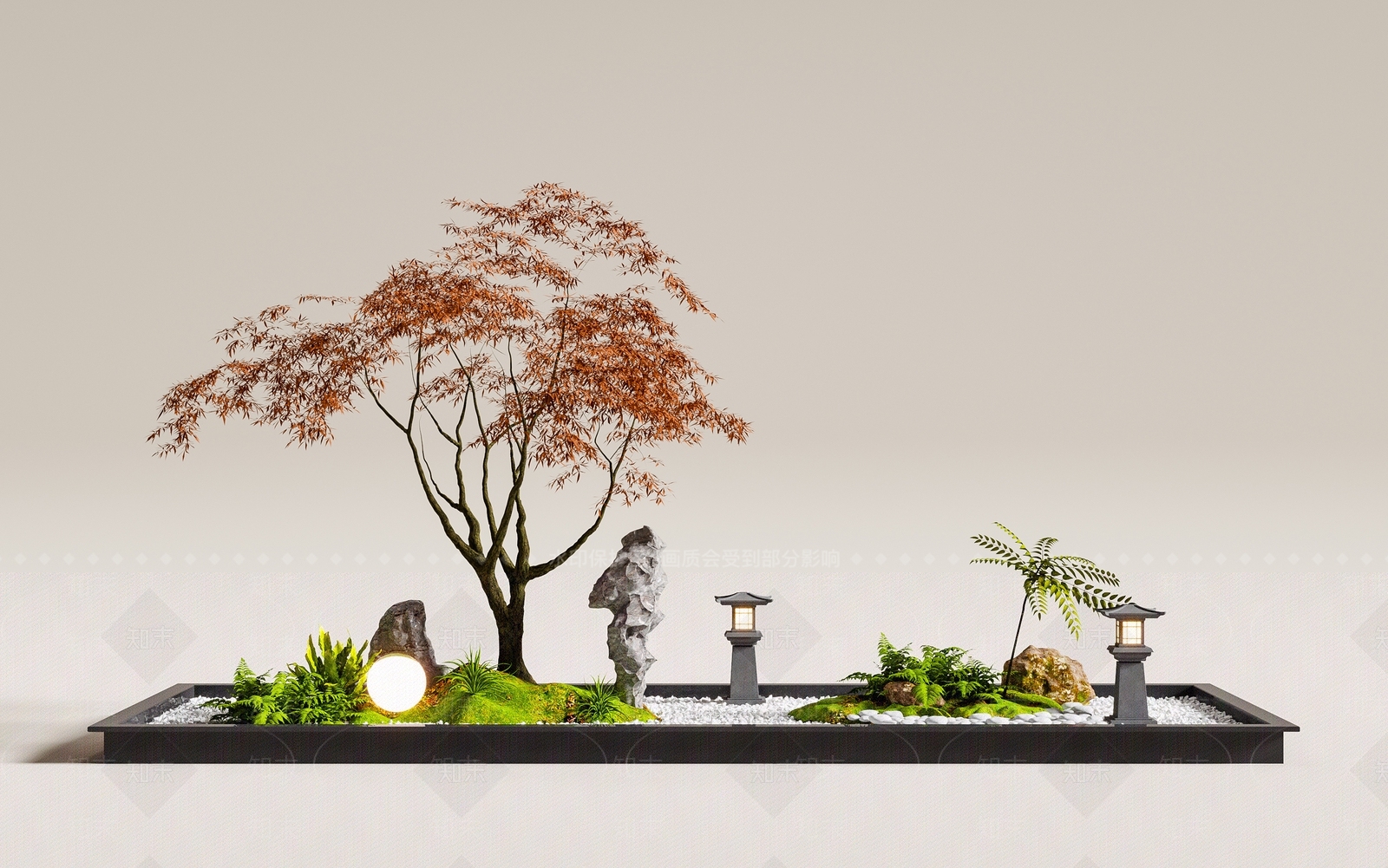 新中式其他景观小品3D模型下载【ID:1191333823】