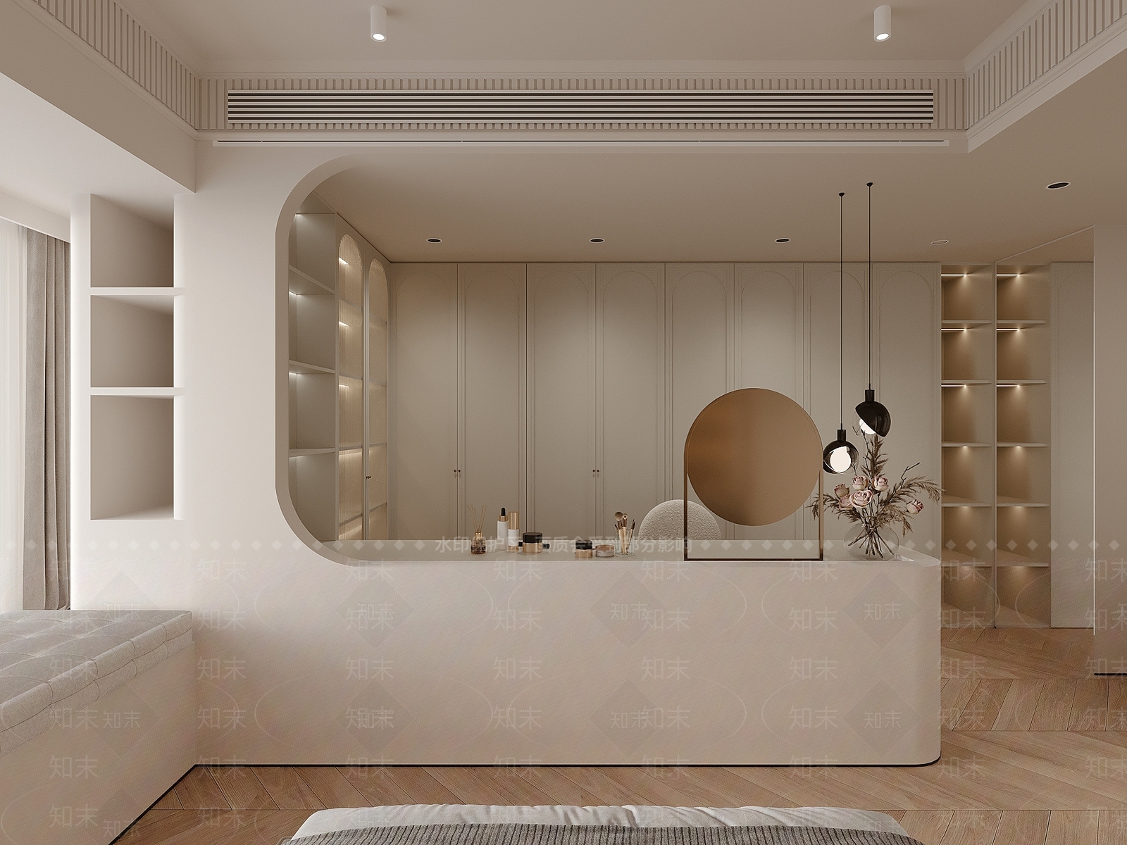 法式衣帽间3D模型下载【ID:1215097718】
