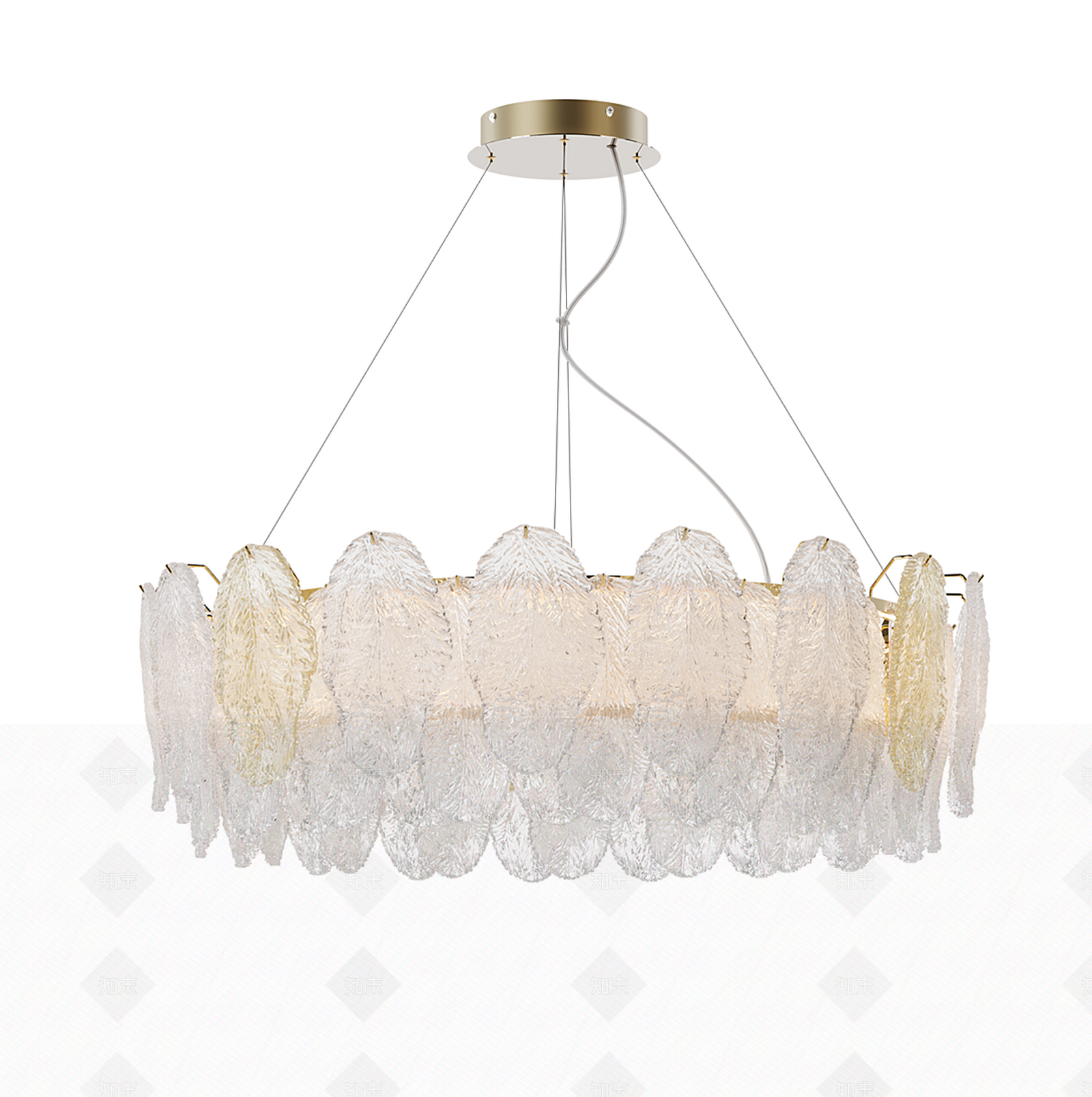 轻奢意式吊灯3D模型下载【ID:1191334704】