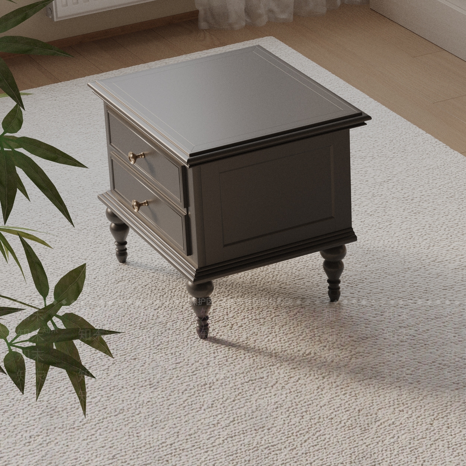 现代床品3D模型下载【ID:1191337903】