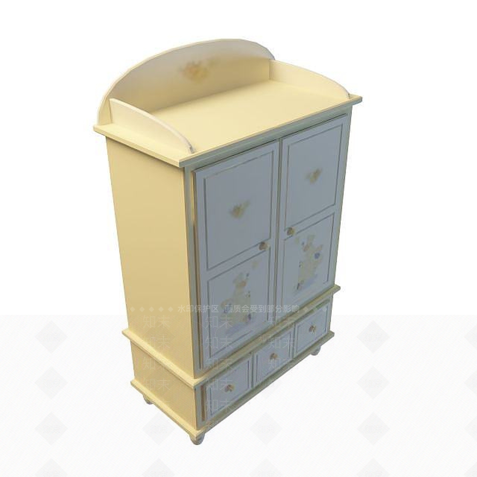 现代衣柜3D模型下载【ID:1191343122】