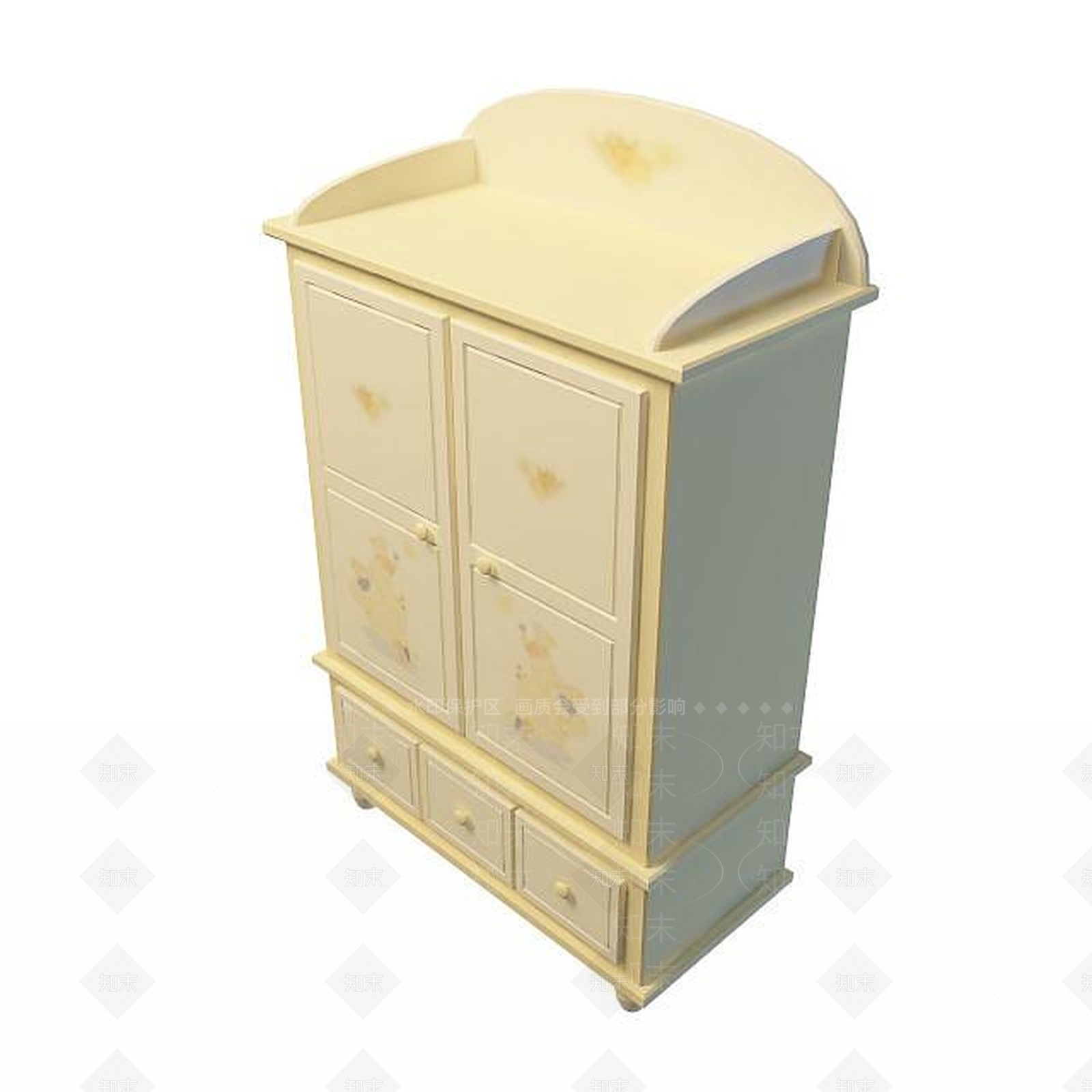 现代衣柜3D模型下载【ID:1191343122】