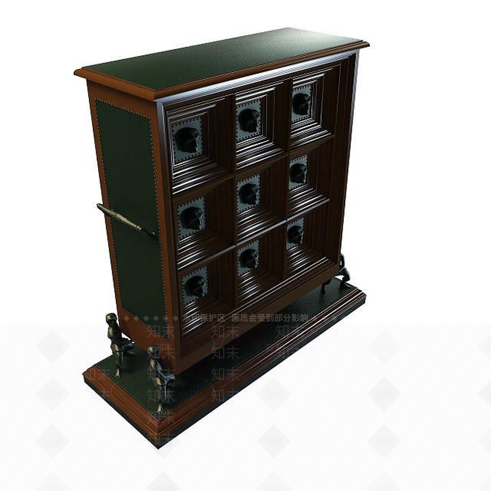 现代衣柜3D模型下载【ID:1199506537】