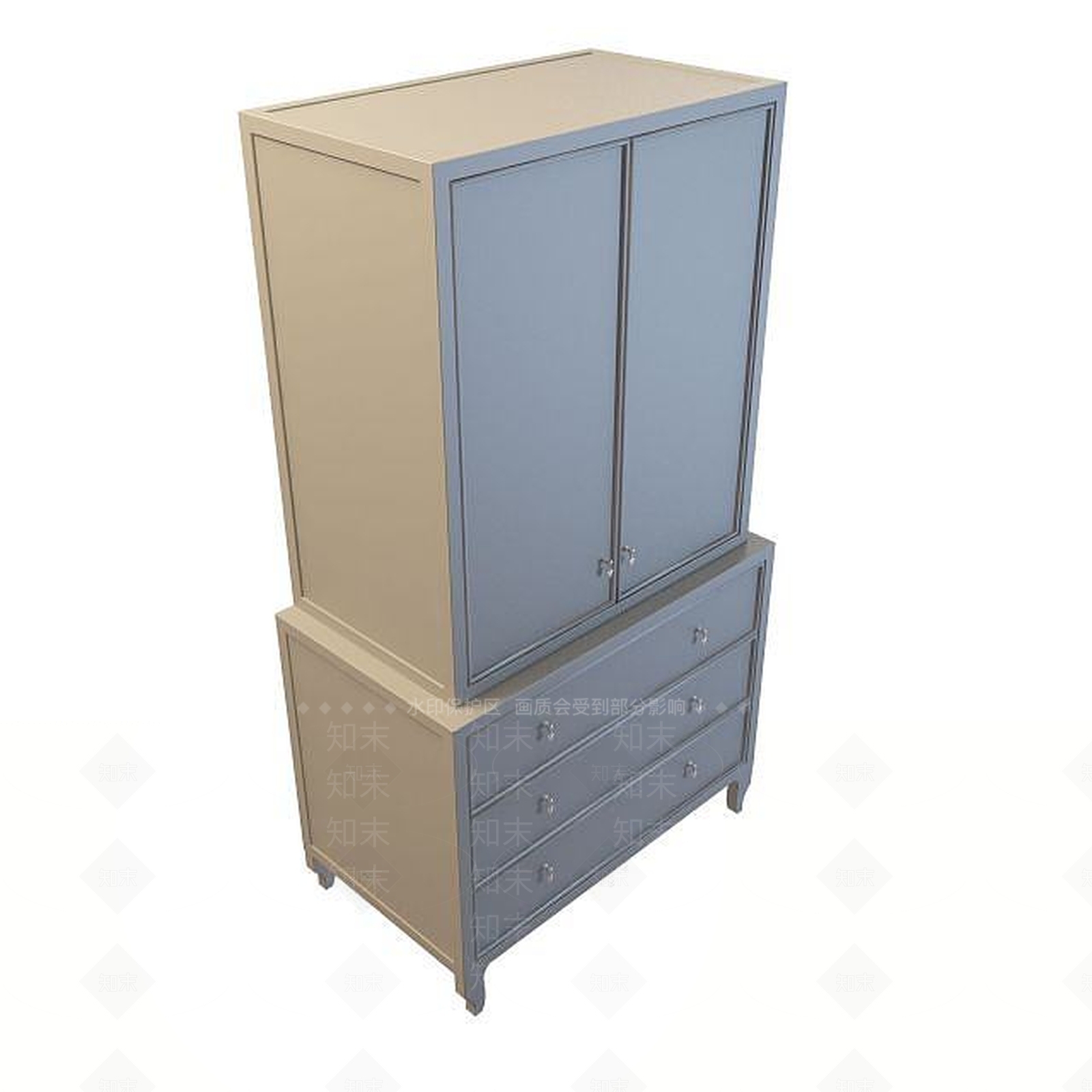 现代衣柜3D模型下载【ID:1199506445】