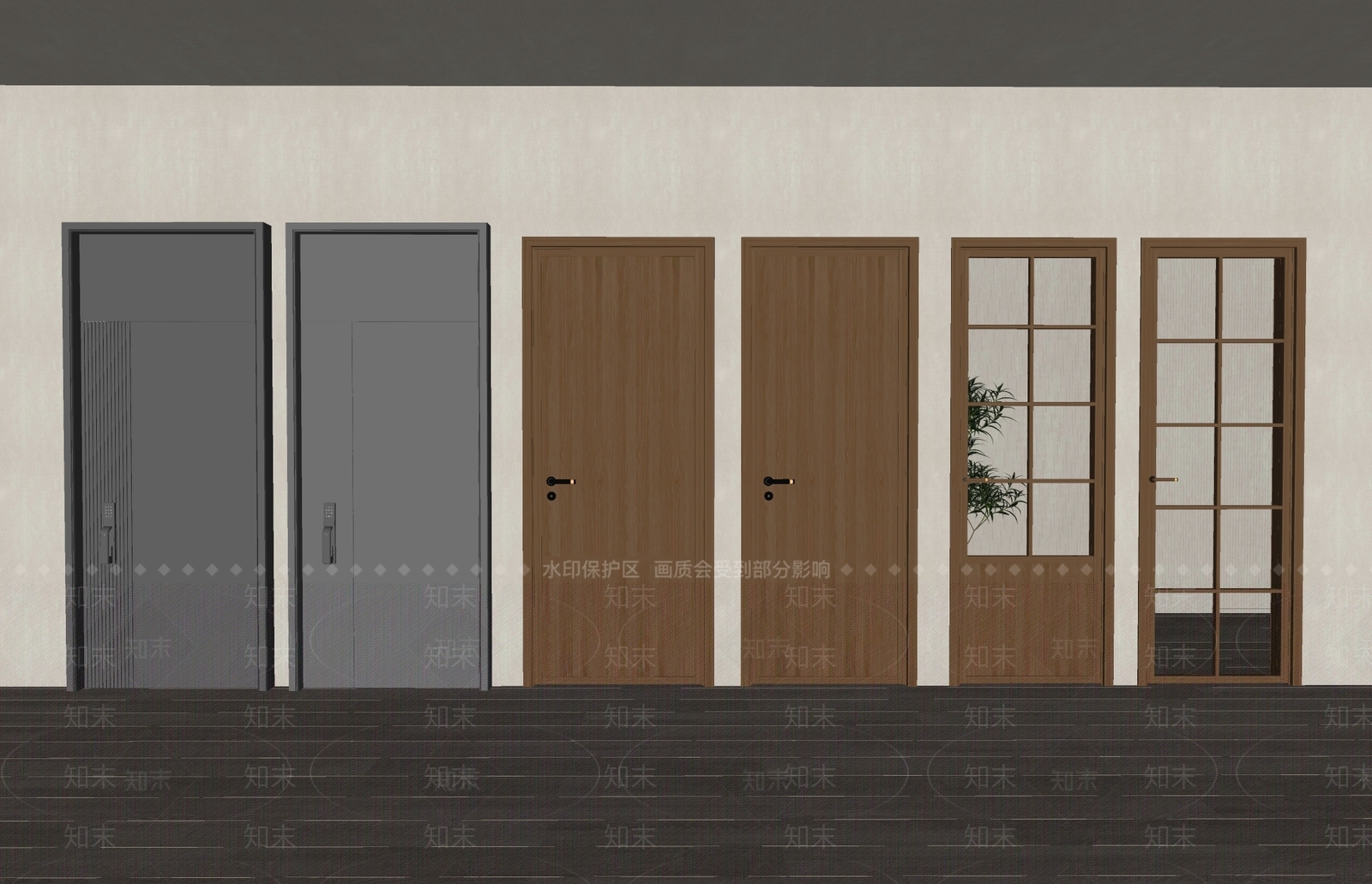 现代其他门SU模型下载【ID:1191347914】