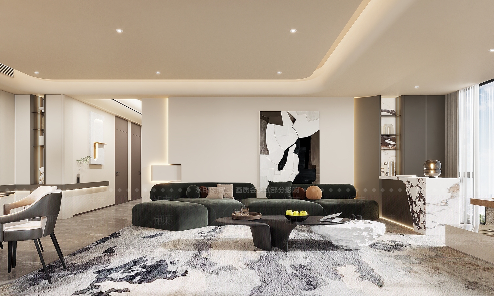 现代玄关3D模型下载【ID:1215097928】