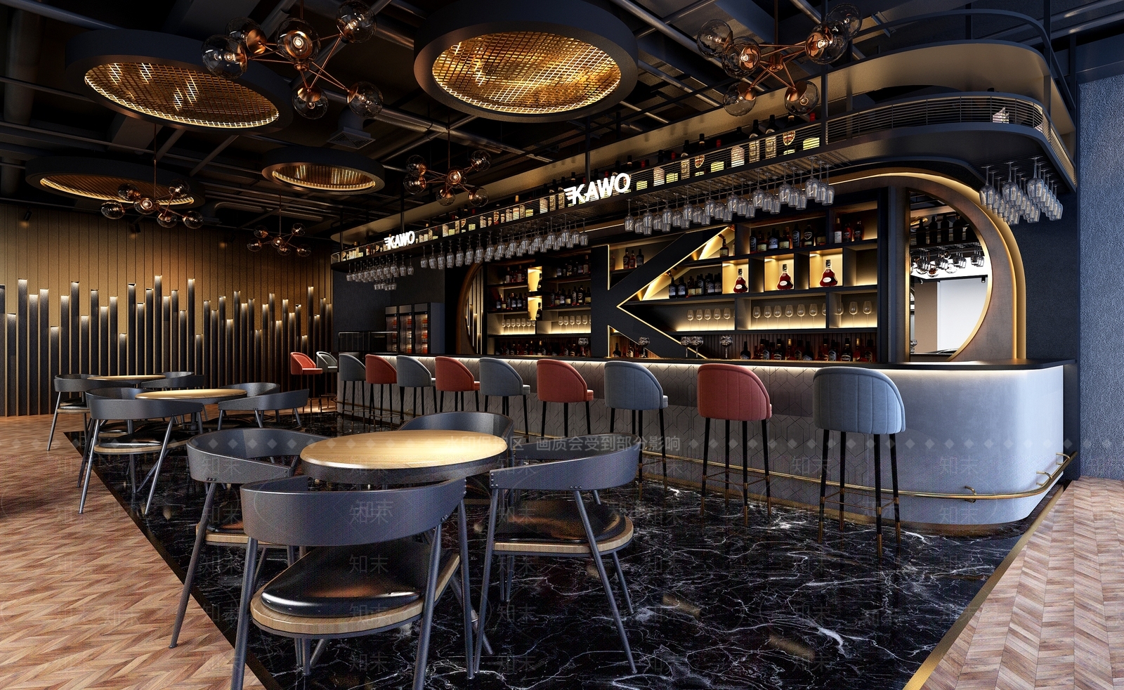 现代酒吧3D模型下载【ID:1191352010】