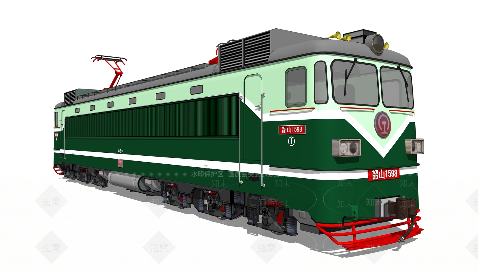 火车SU模型下载【ID:1191352753】