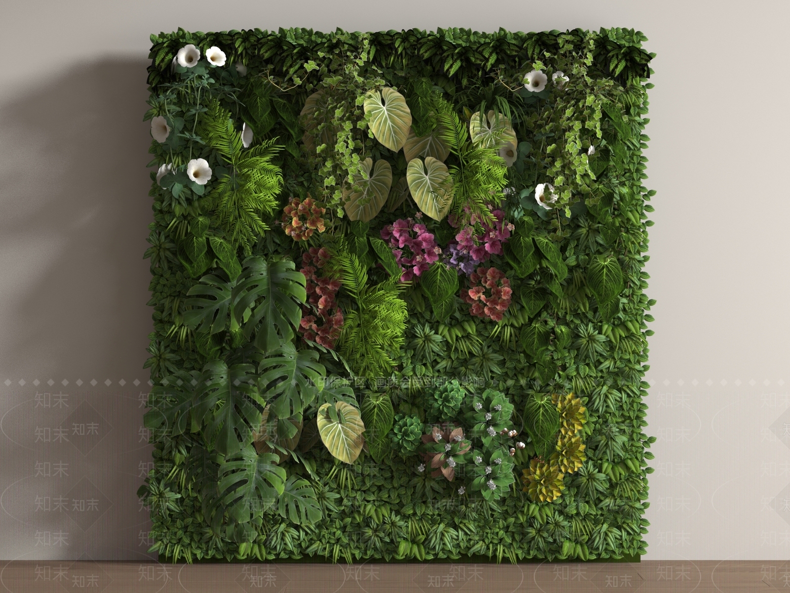 绿植墙3D模型下载【ID:1191353815】