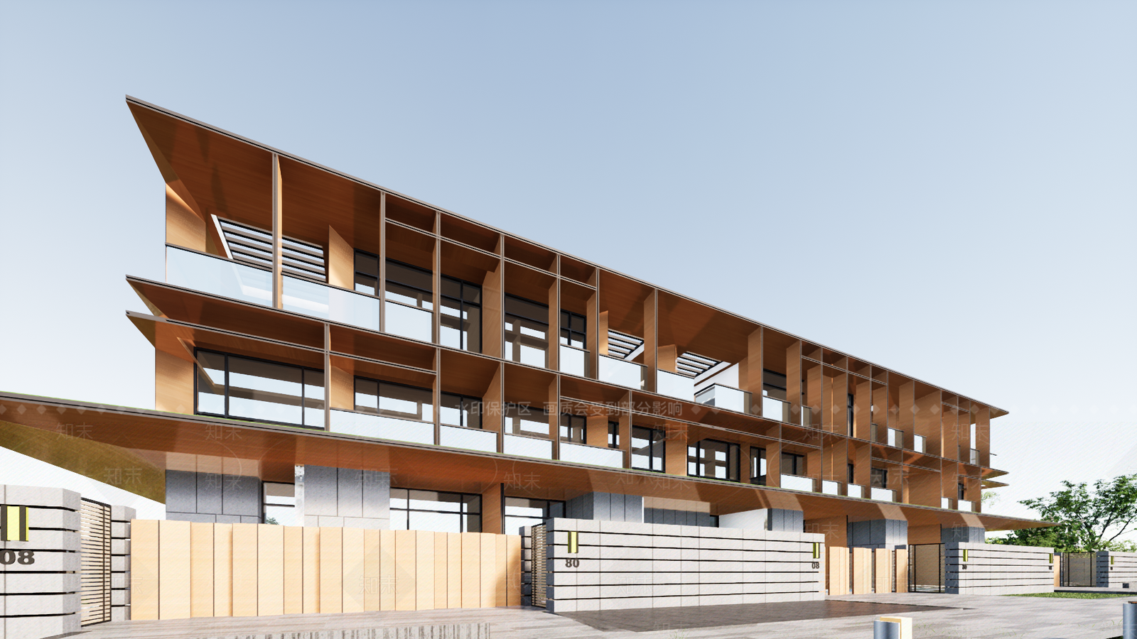 现代别墅SU模型下载【ID:1191355869】