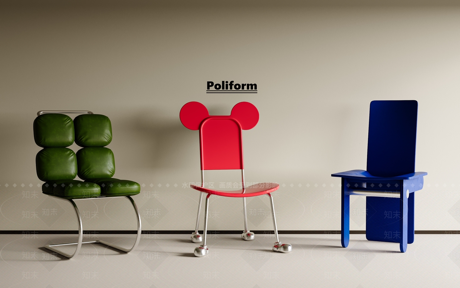 现代简约休闲椅SU模型下载【ID:1191356723】