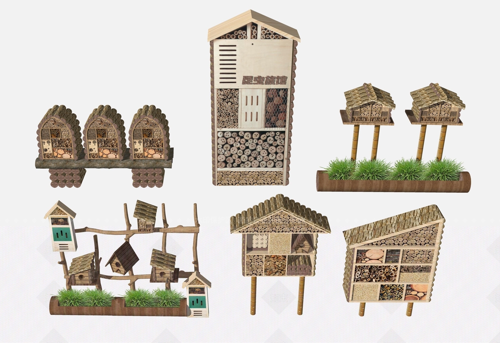 儿童器材组合SU模型下载【ID:1191360871】