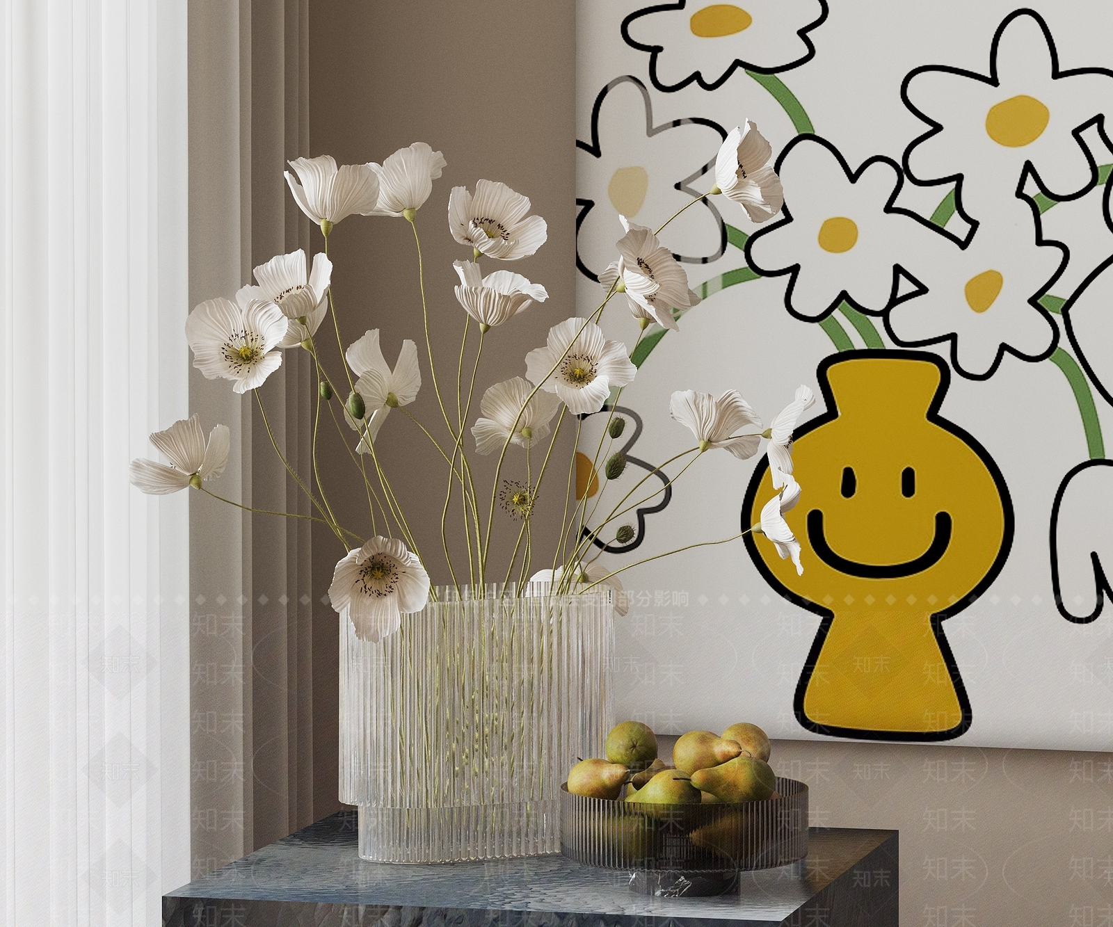 现代花艺3D模型下载【ID:1191362261】