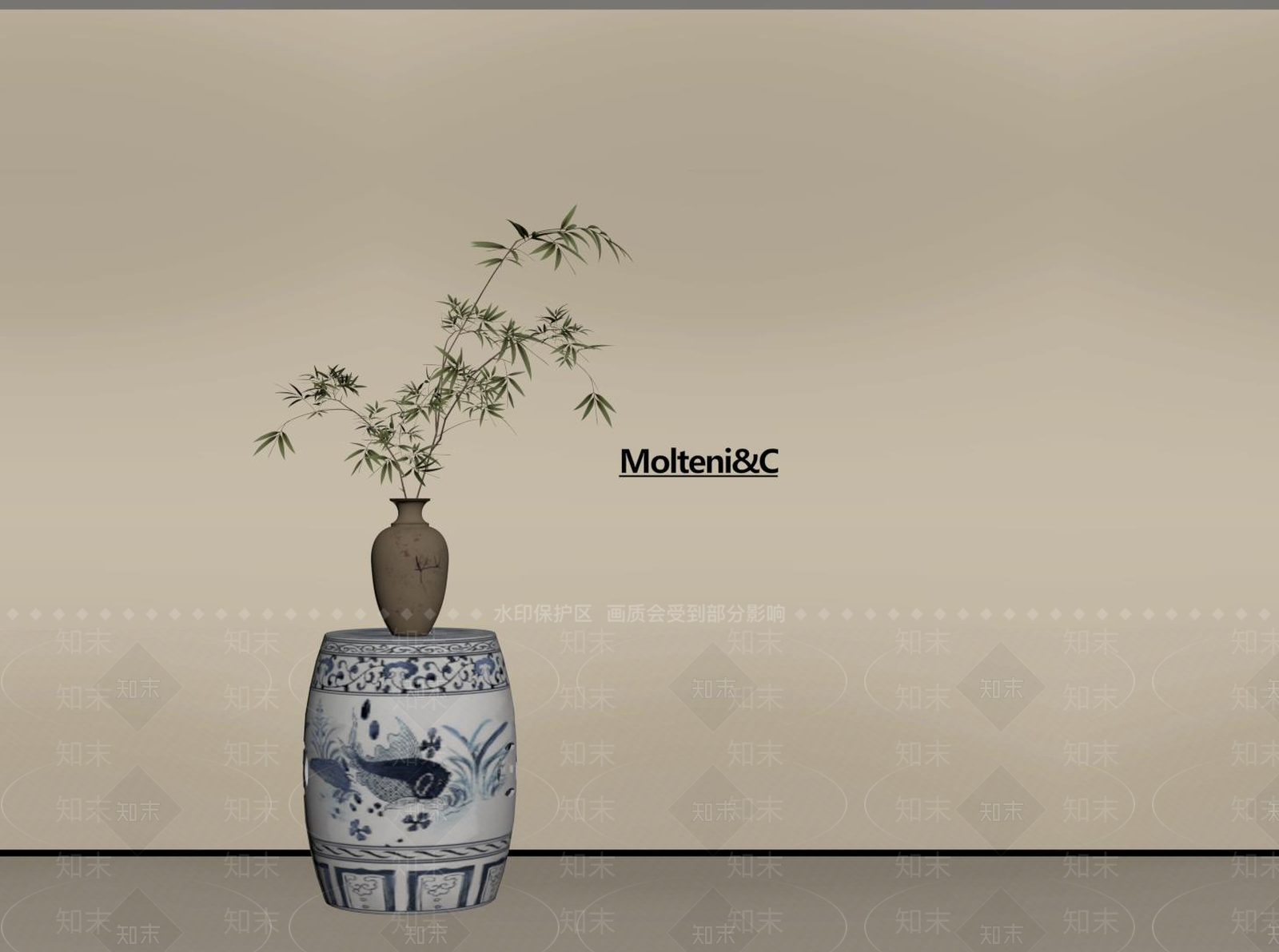 新中式其他凳子SU模型下载【ID:1191363309】