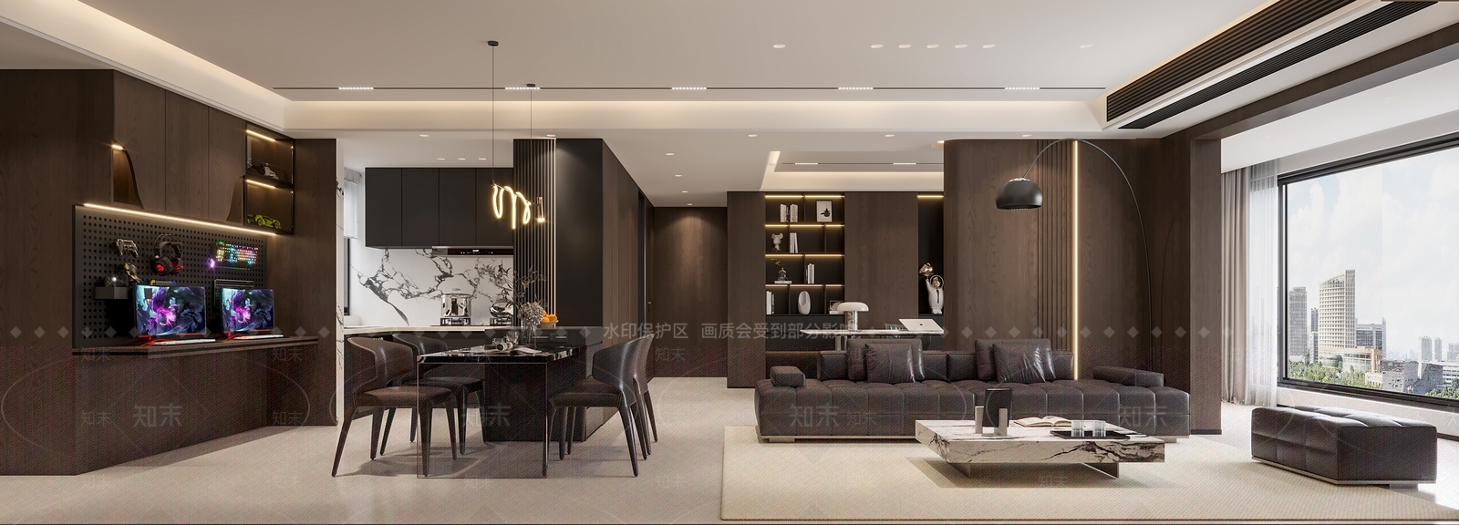 现代办公室3D模型下载【ID:1215098354】
