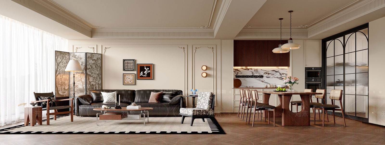 法式中古客餐厅3D模型下载【ID:1191364444】