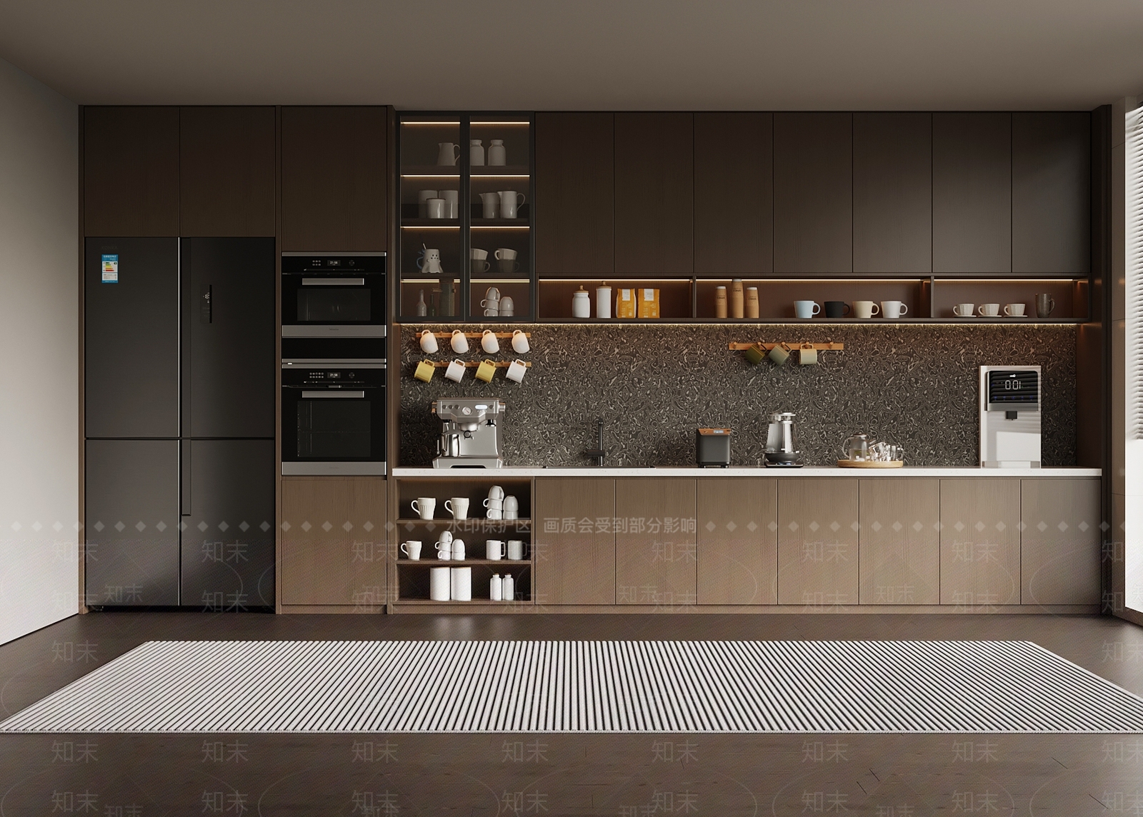 现代意式茶水间SU模型下载【ID:1191367011】