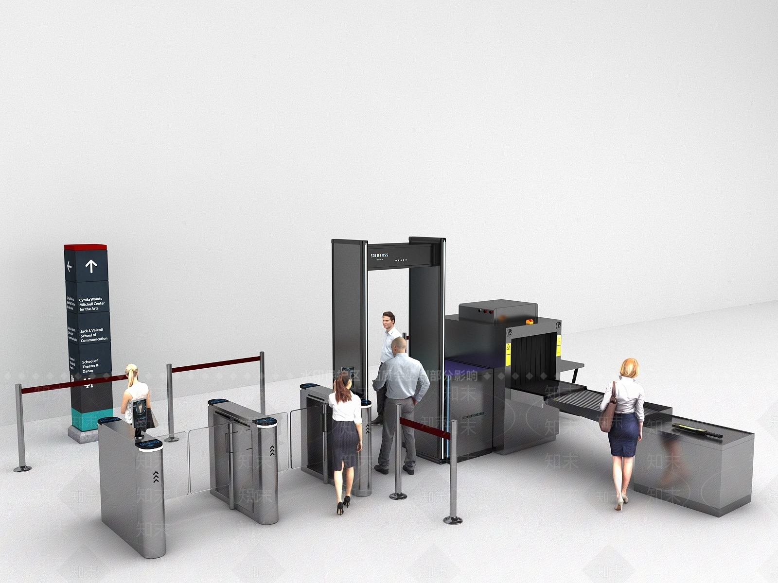 门禁SU模型下载【ID:1191369909】