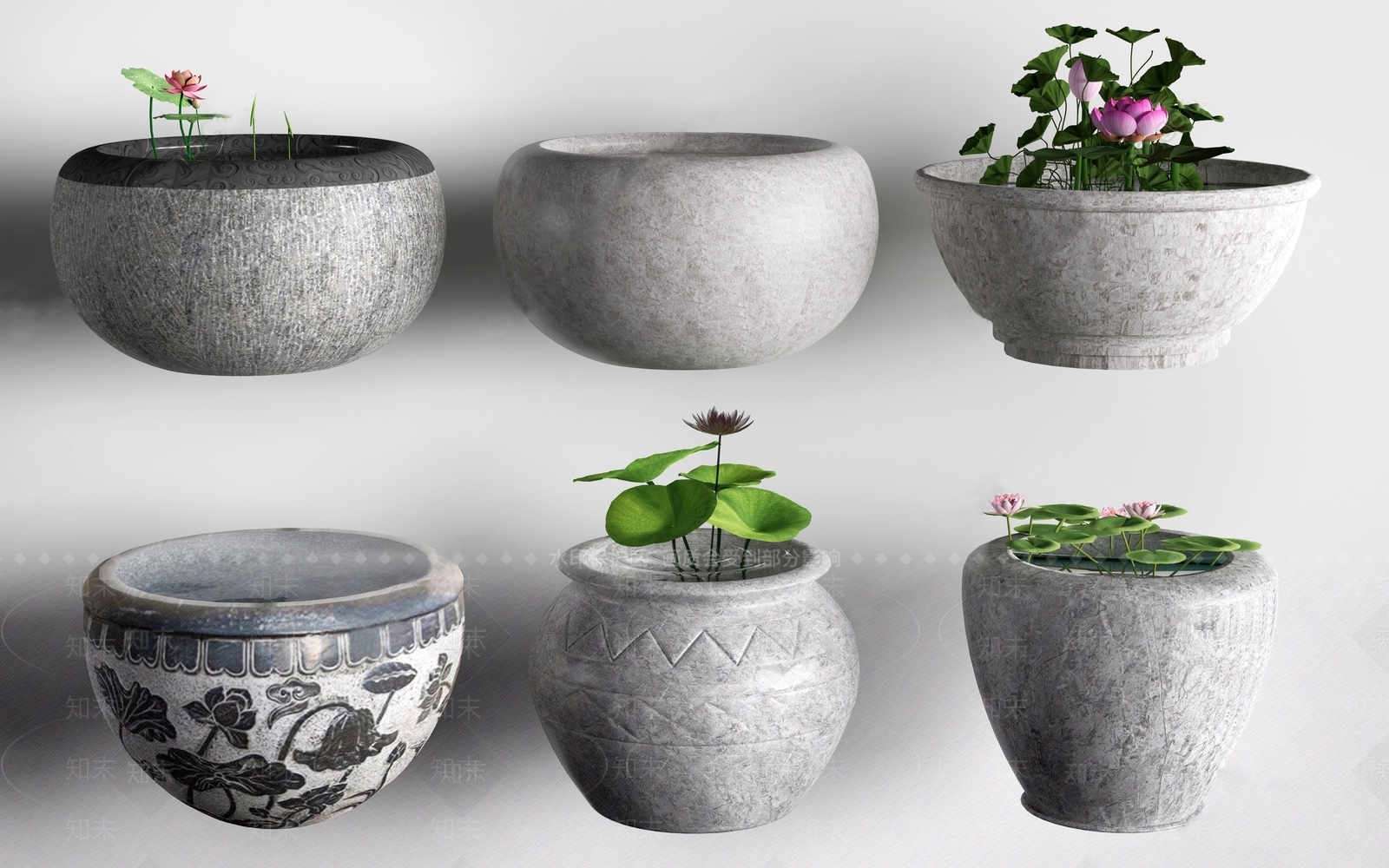 新中式庭院3D模型下载【ID:1191373773】